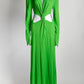 Victoria Beckham Maxi Dress In Green With Twist Detail 14