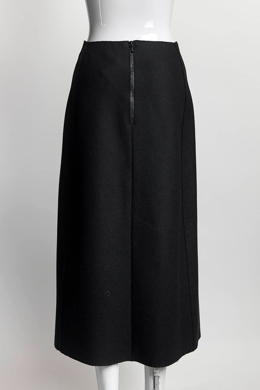 Victoria Beckham Wool Black Skirt 10