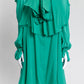 Viktor & Rilf Green Ruffled Dress 44