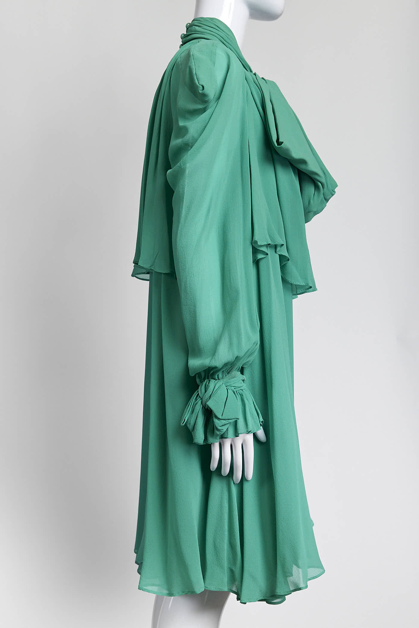 Viktor & Rilf Green Ruffled Dress 44