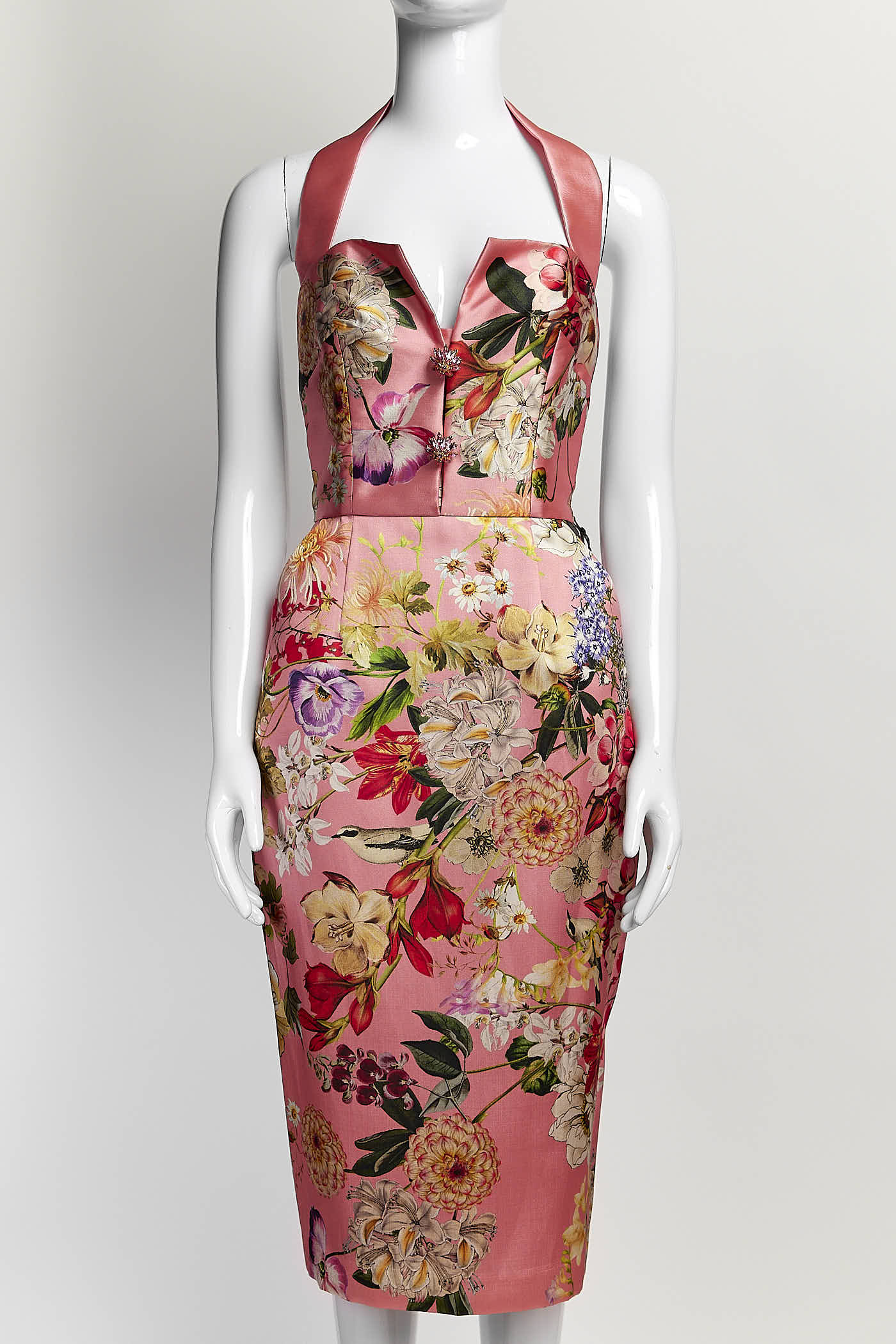 Wayne Clark Pink Floral Printed Dress 4