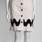 Yve Saint Laurent Black Blazer/Cream Skirt 38
