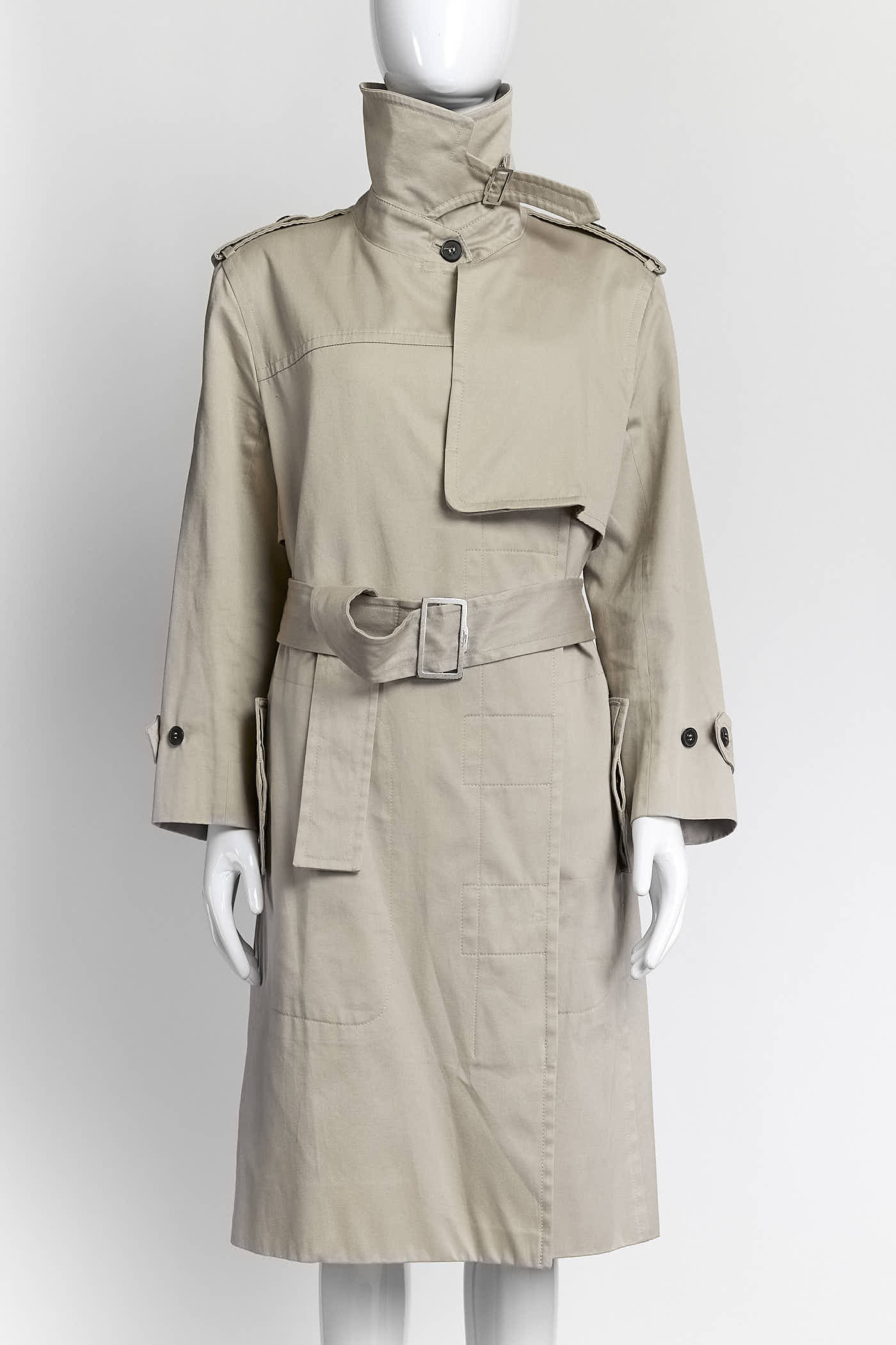 YvesSaint Laurent Beige Trench Coat 40