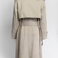 YvesSaint Laurent Beige Trench Coat 40
