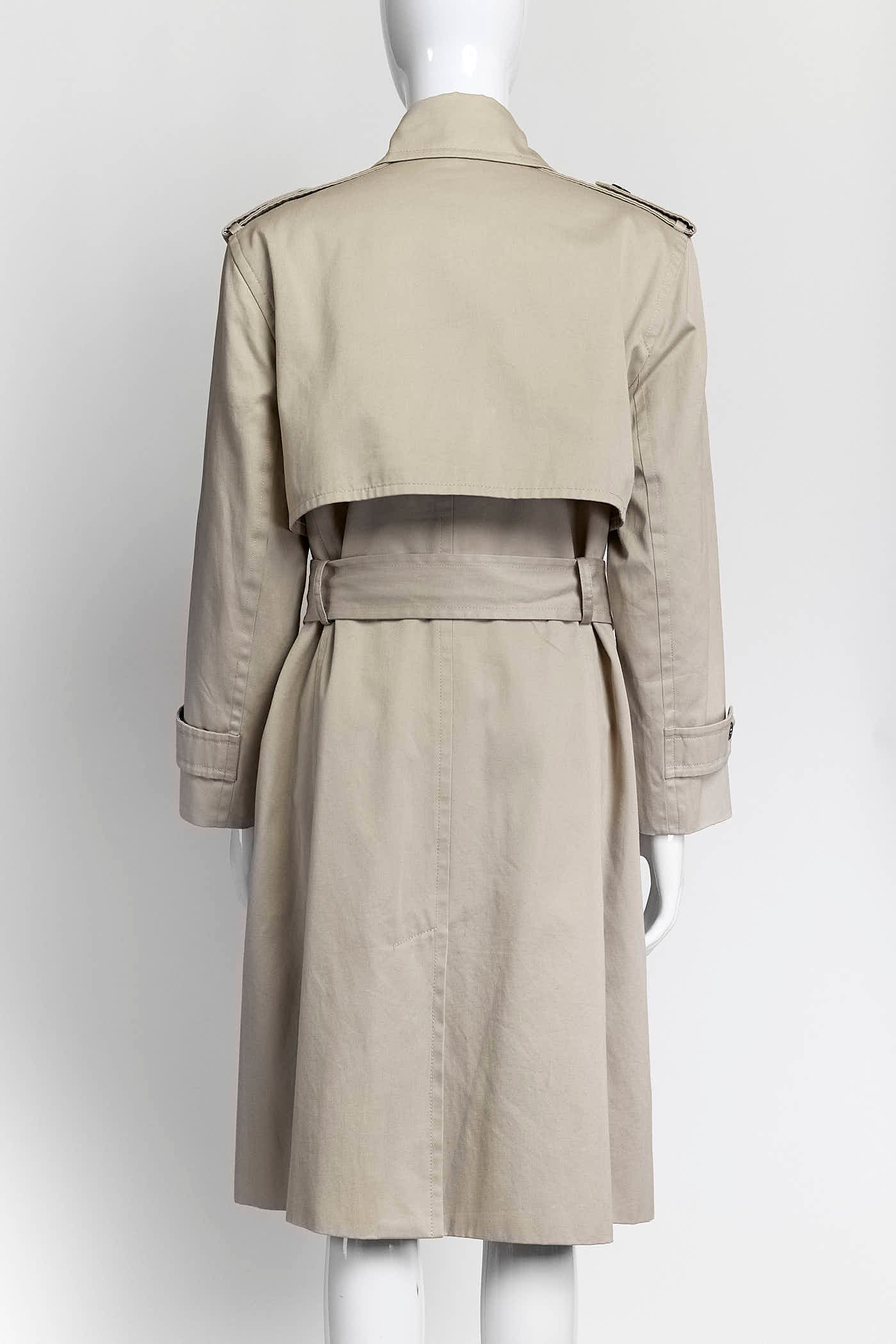 YvesSaint Laurent Beige Trench Coat 40