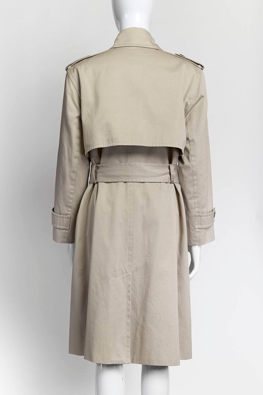 YvesSaint Laurent Beige Trench Coat 40