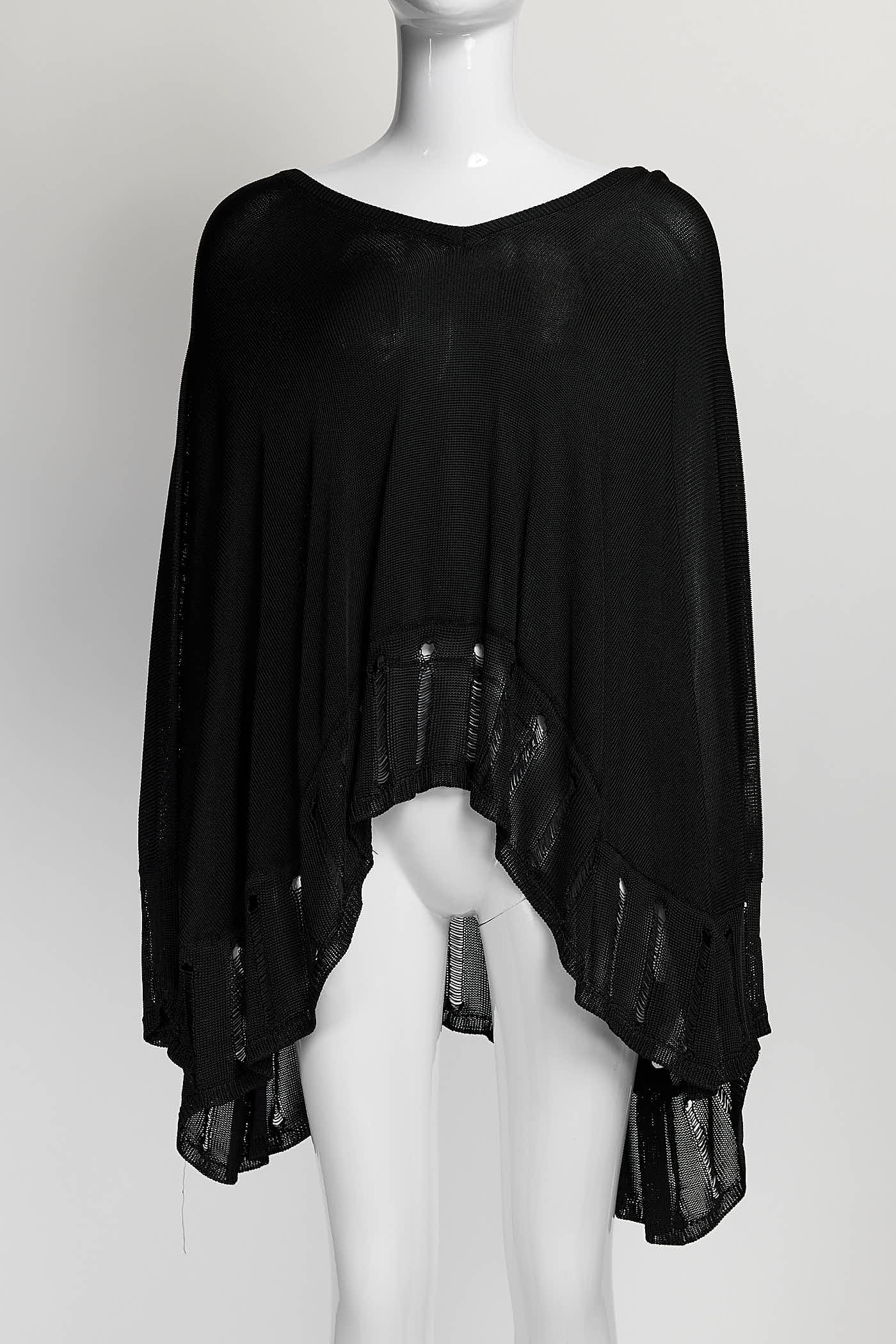 Yves Saint Laurent Black Knit Top M