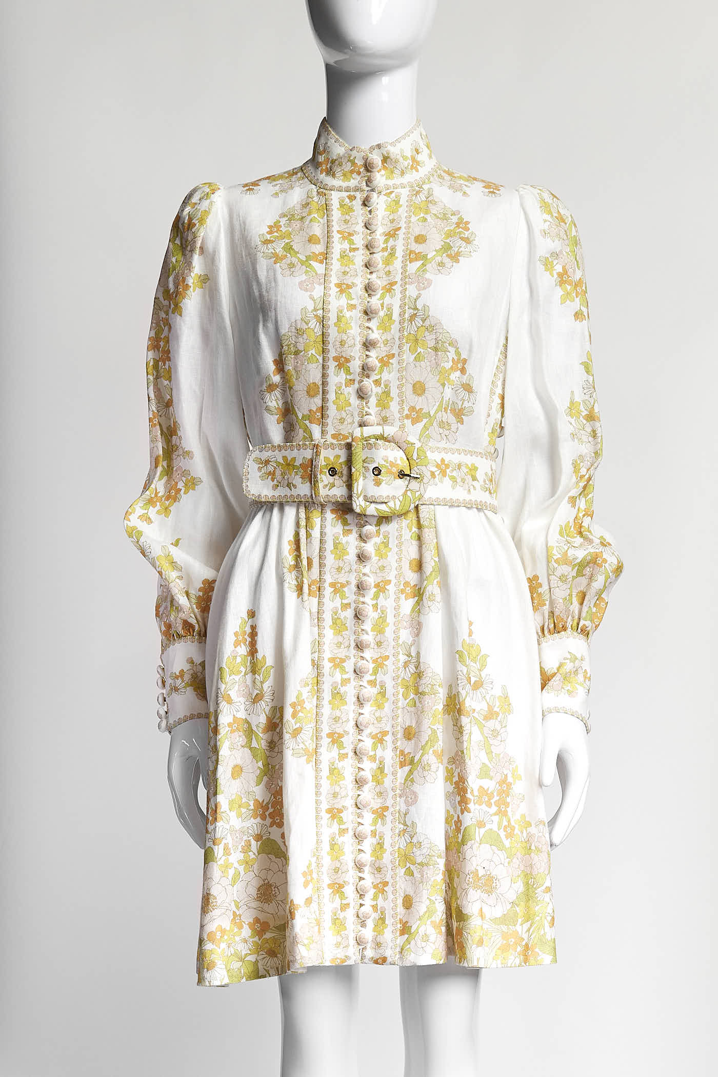 ZIMMERMANN Super Eight Linen Mini Dress 1