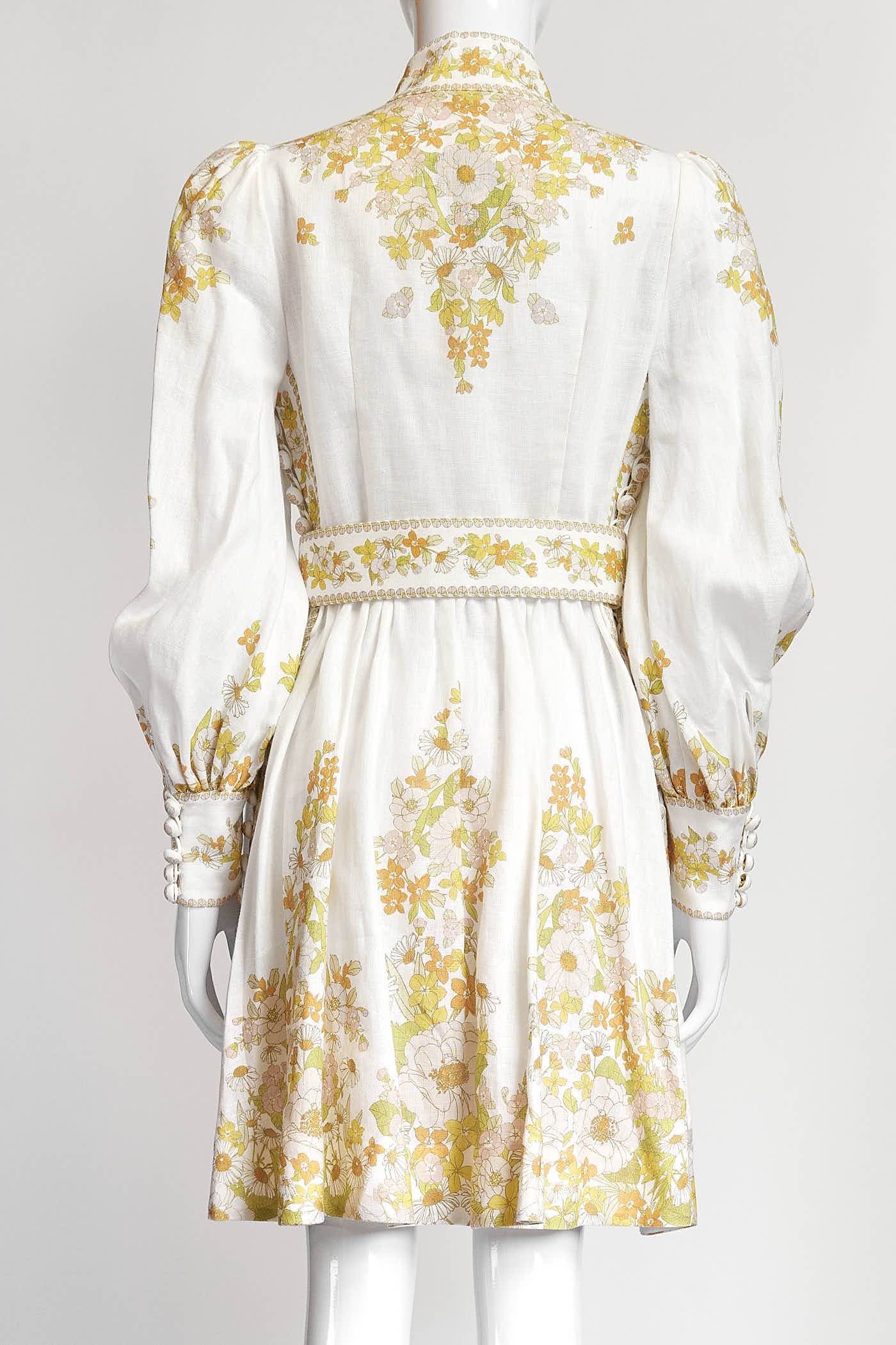 ZIMMERMANN Super Eight Linen Mini Dress 1