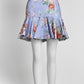 Zimmermann Blue Floral Print Skirt OP