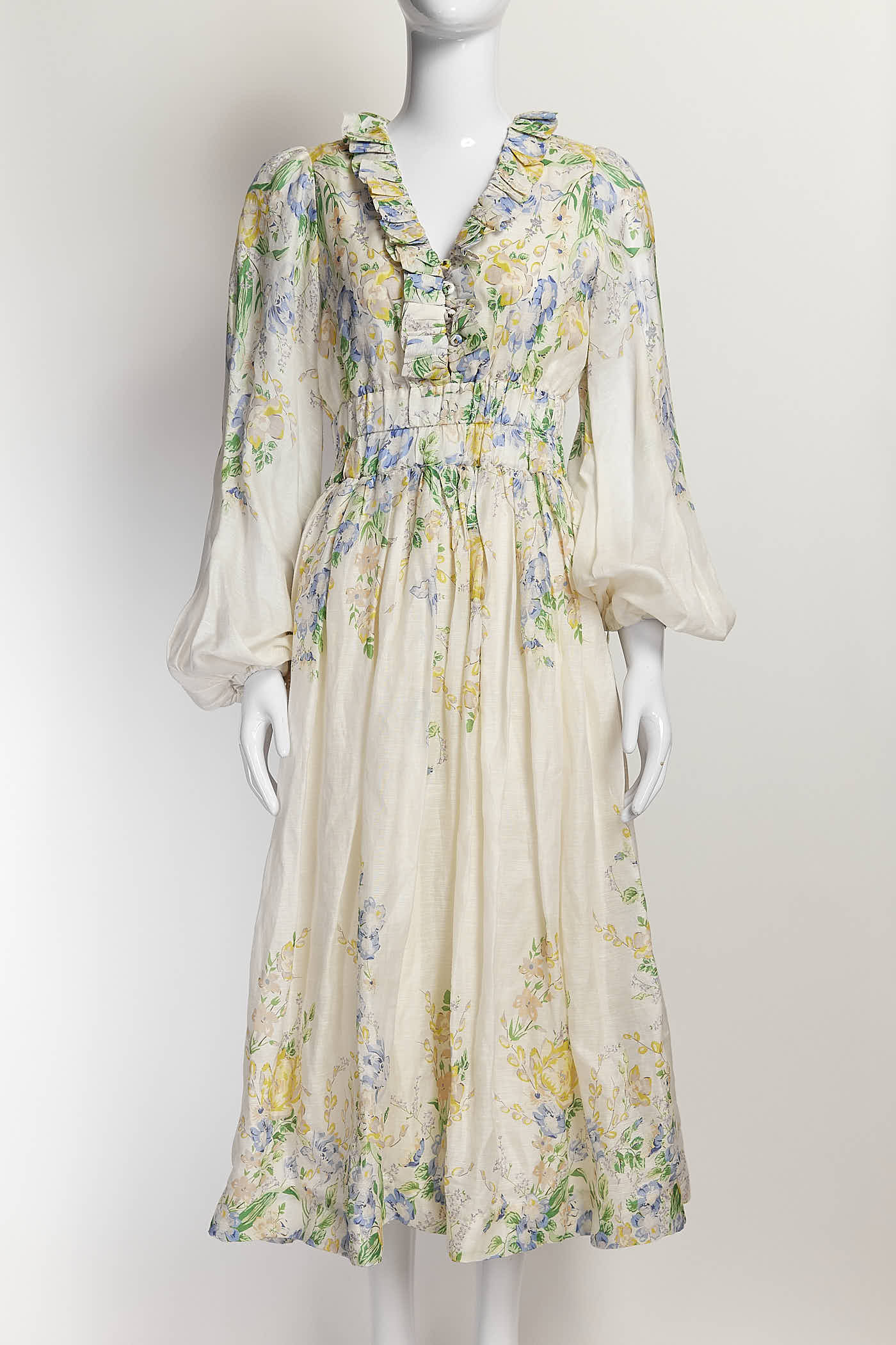 Zimmermann Floral Organza Gown AU 0