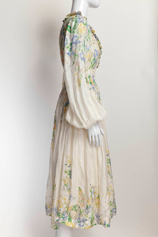 Zimmermann Floral Organza Gown AU 0