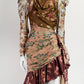 Zimmermann Long Sleeve Floral Mini Dress AU0