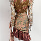 Zimmermann Long Sleeve Floral Mini Dress AU0