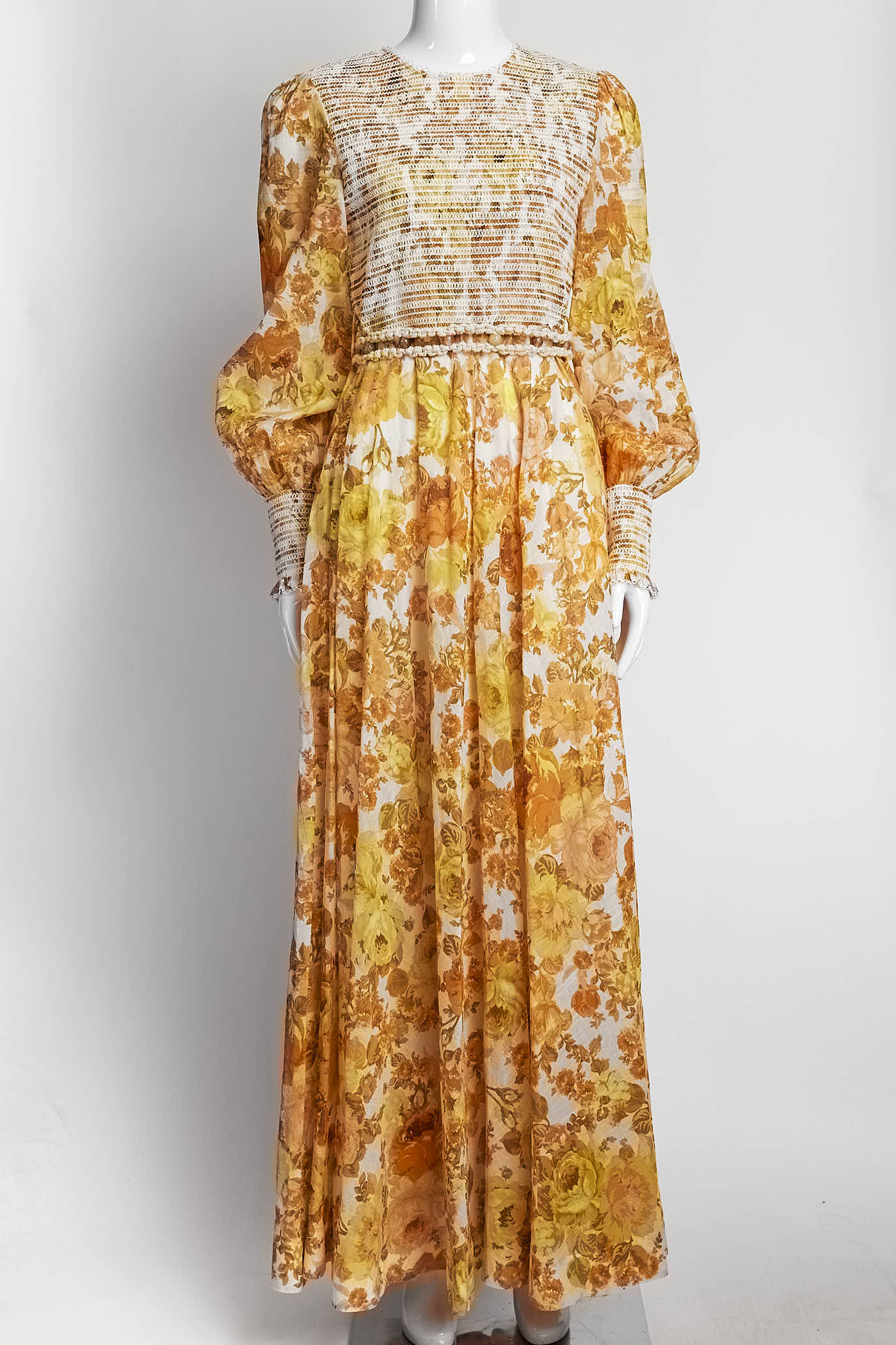 Zimmermann Orange Floral Printed Dress 2