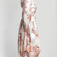 Zimmermann Pink Floral Pleated Dress AU 0