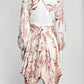 Zimmermann Pink Floral Pleated Dress AU 0