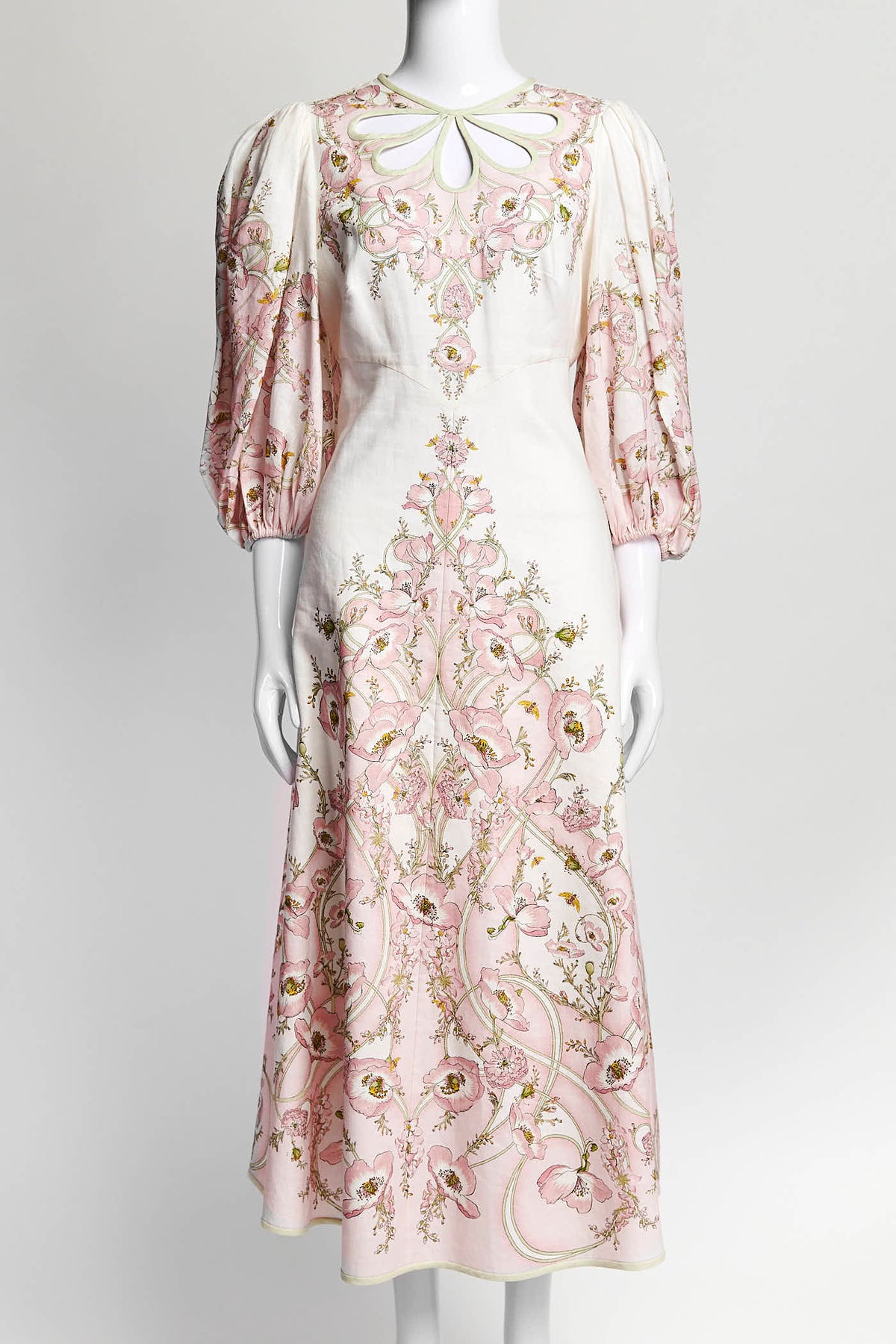 Zimmermann Pink Jeaniee Keyhole Midi Dress 1