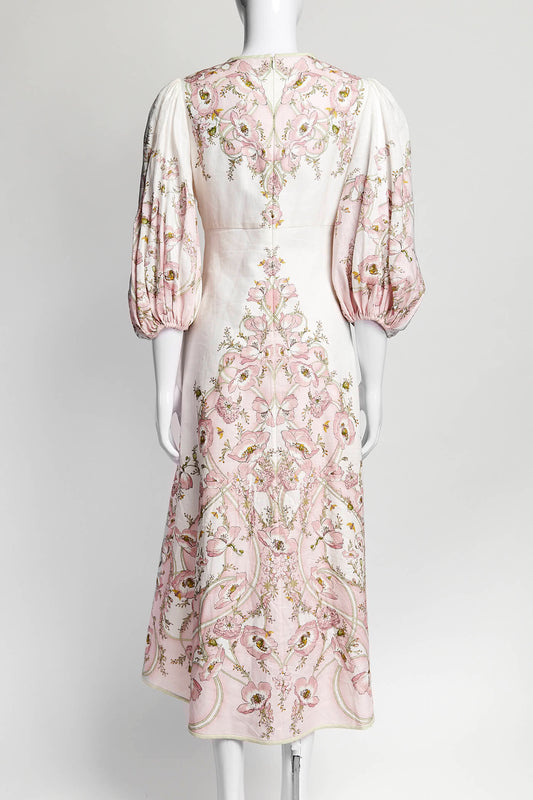 Zimmermann Pink Jeaniee Keyhole Midi Dress 1