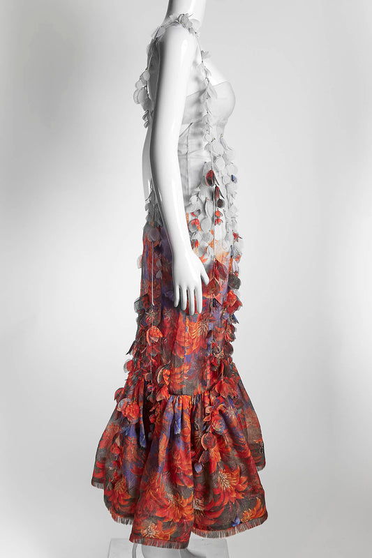 Zimmermann Purple Botanica Printed Petal Gown 0