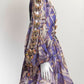 Zimmermann Purple Patterned Butterfly Detail Linen Silk Dress 1