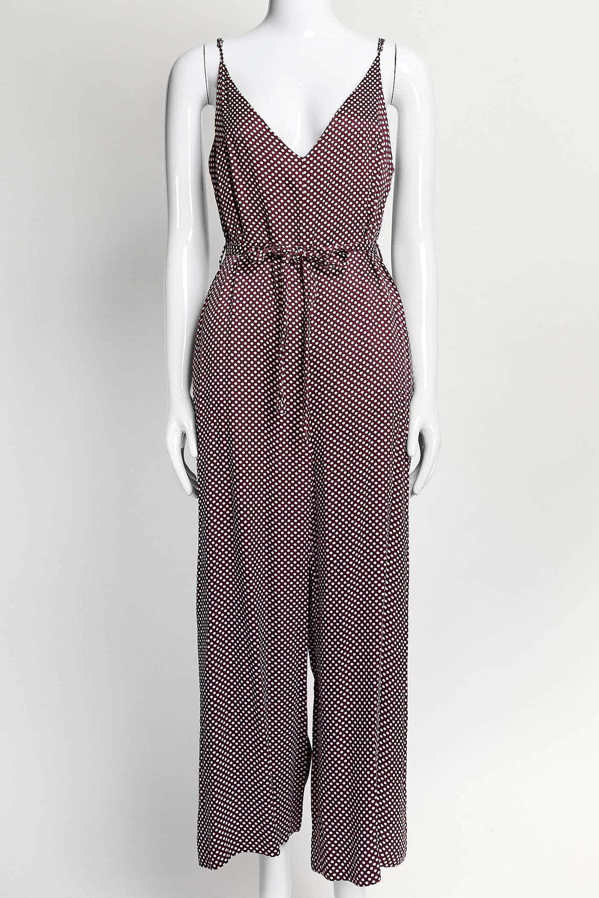 Zimmermann Red Polka Dot Jumpsuit 0