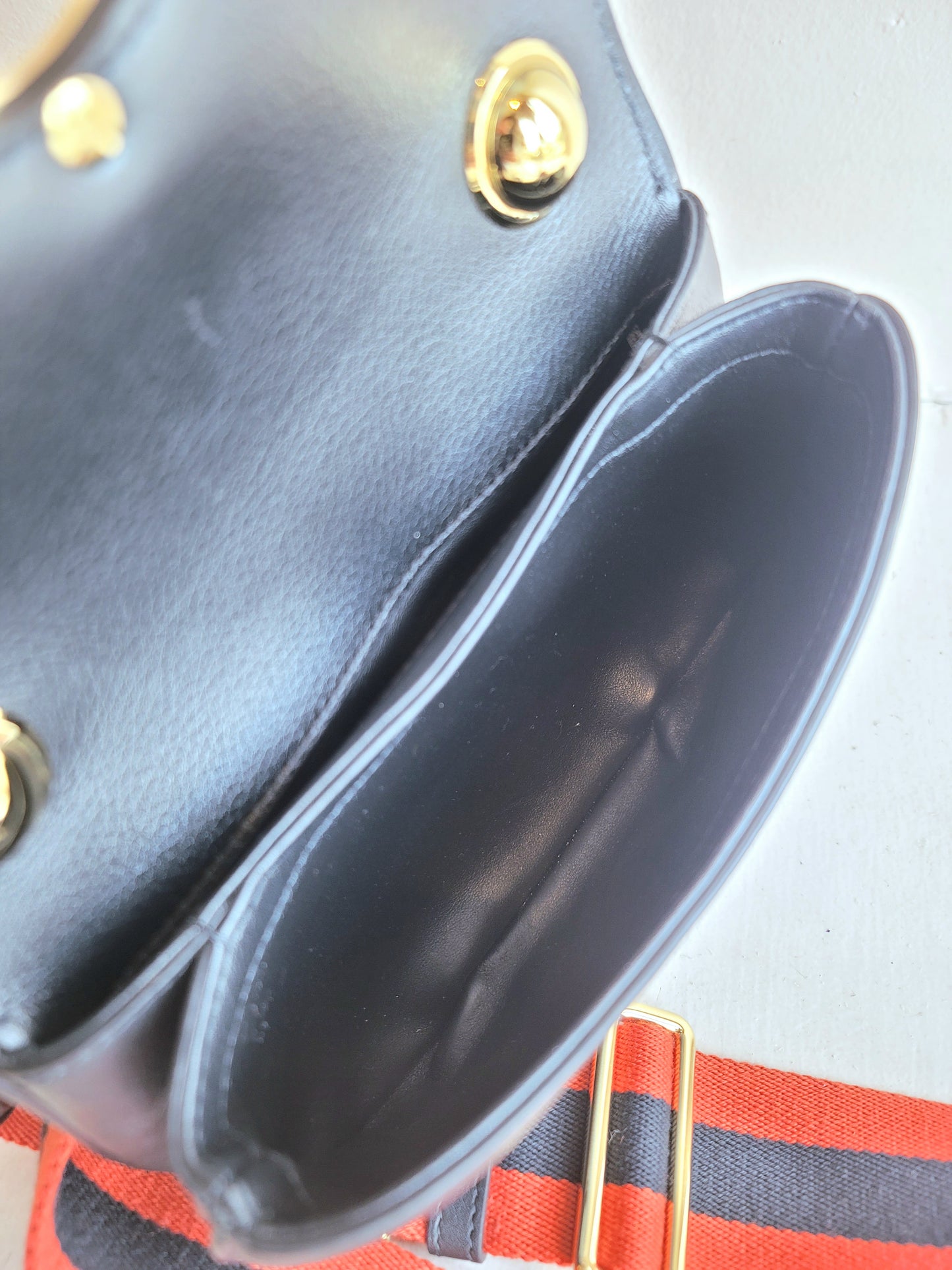 Gucci Small Blondie Shoulder Bag w/Red Navy Strap