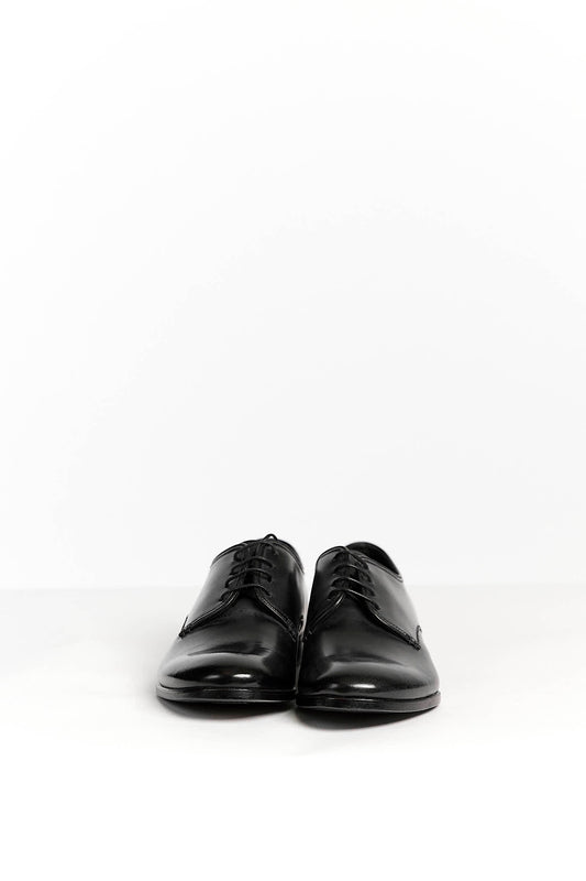 Alaia Black Laced VEAU SPORTIF Derby Shoes Metal Eyelet 38