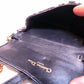 Dior Blue Oblique Jacquard Saddle Nano Pouch
