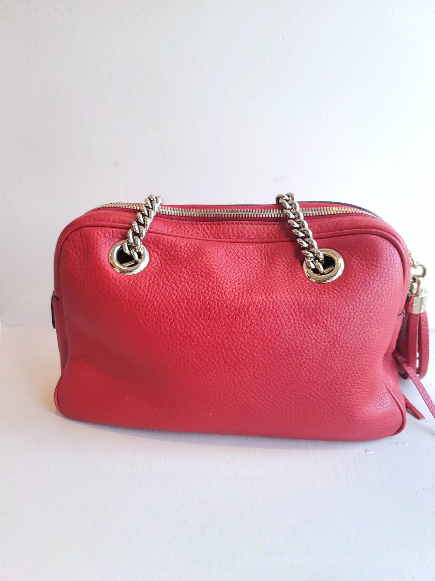 Gucci Red Soho Shoulder Bag