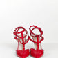 Valentino Red Rockstud Ankle Strap Pumps 39
