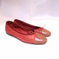 Chanel Orange Flats 39