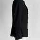 CHANEL Black Wool Double Buttons Jacket 42