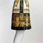 Versace Baroque Pleated Silk Skirt 40