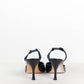 Manolo Blahnik Navy Blue Patent Slingback 41