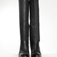Celine Black Leather Cowboy Western Boots 38.5