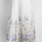 Zimmermann White with Purple Floral Print Skirt 1