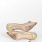 Mui Miu Leather Beige Bow Studded High Heel 40