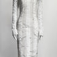 Georges Hobeika White Lace with Sequin Dress 38