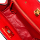 Salvatore Ferragamo Calfskin The Studio Bag Red