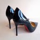 Christian Louboutin Black Patent Leather Heels 37
