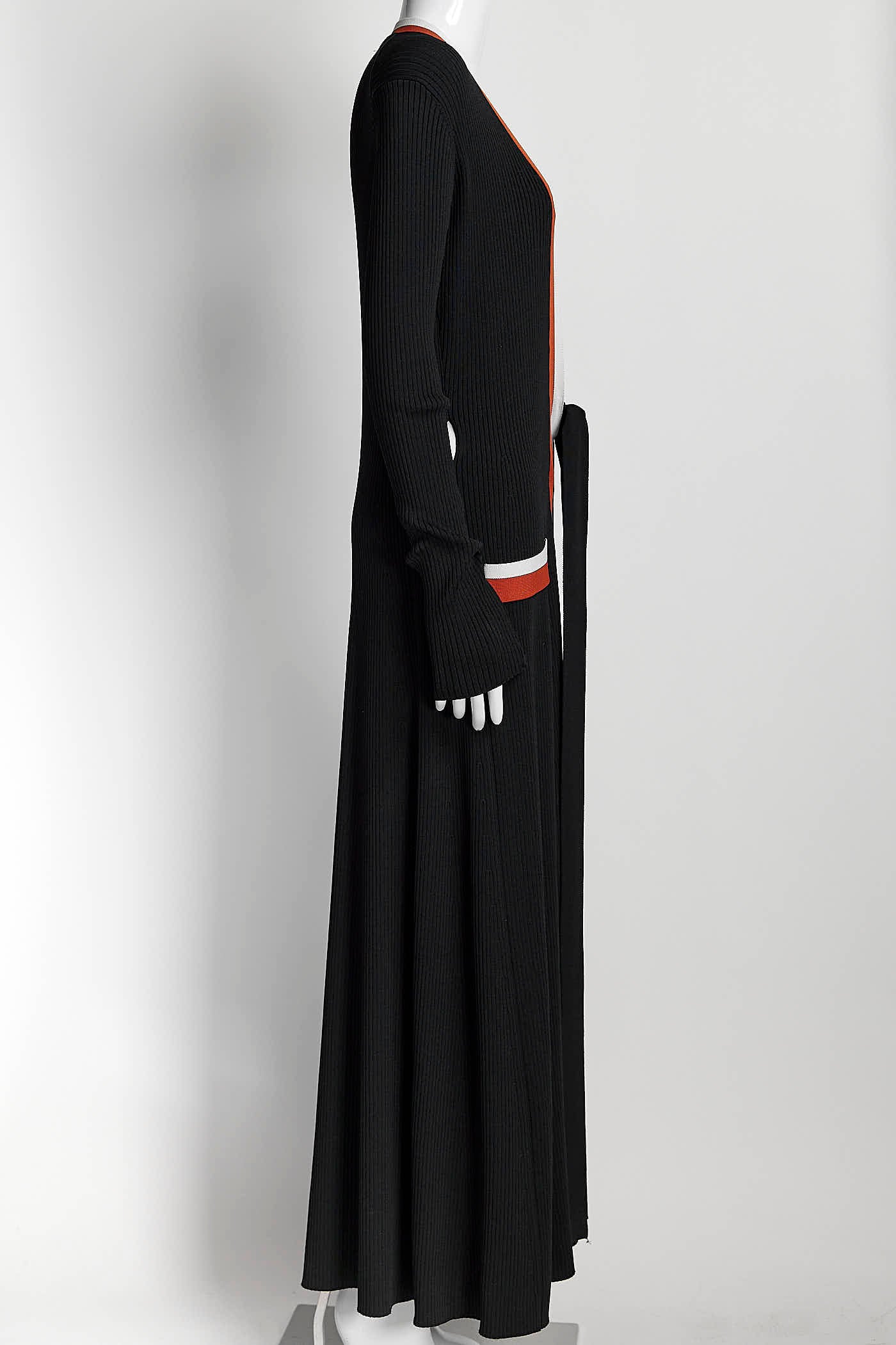 Maje Black Knit Belted Long Cardigan 2