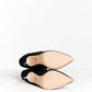 Dolce & Gabbana Black White Embroidery Slip On Boots 39