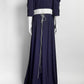 Hellessy Ruffle Sleeve Blue Wrap Dress
