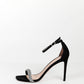 Stuart Weitzman Silver Crystal Braided with Black Suede Ankle Strap10