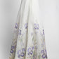 Zimmermann White with Purple Floral Print Skirt 1