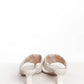 Gucci GG Marmont White Leather Sandal Heel 38.5