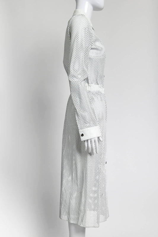 Celine 2000 White Leather Dress S