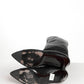 Chanel Black Leather High Boots with Kitten Heels 37.5