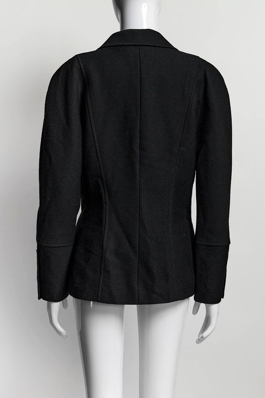Chanel Black Blazer with Gold Buttons 36